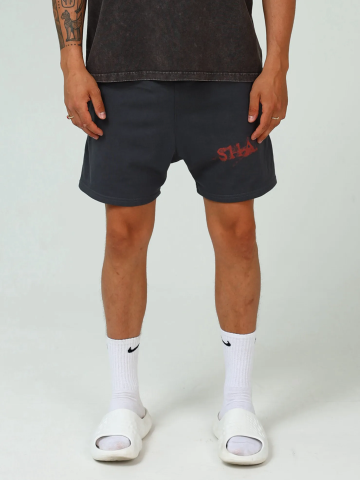 SHA. cardinal. butterfly. mens heavyweight cotton shorts