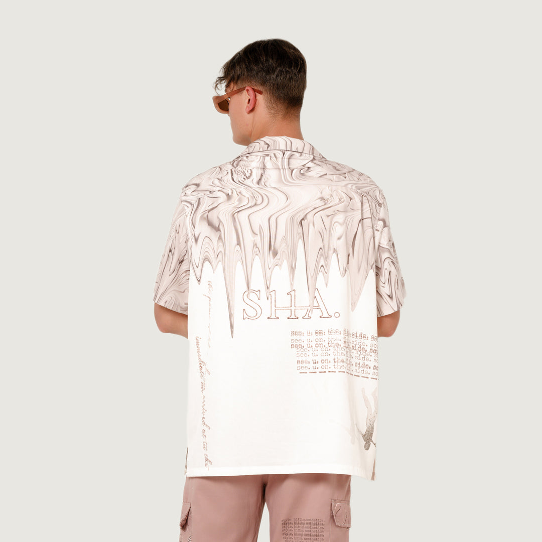 SHA. serenity. mellow. men's hawaiian shirt