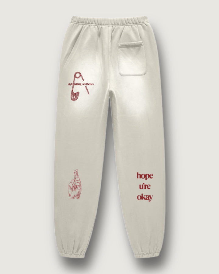 SHA. cardinal. hope. unisex washed joggers