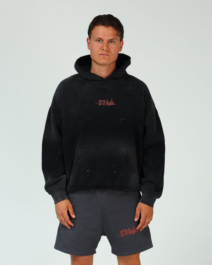 SHA. cardinal. everything. unisex washed hoodie