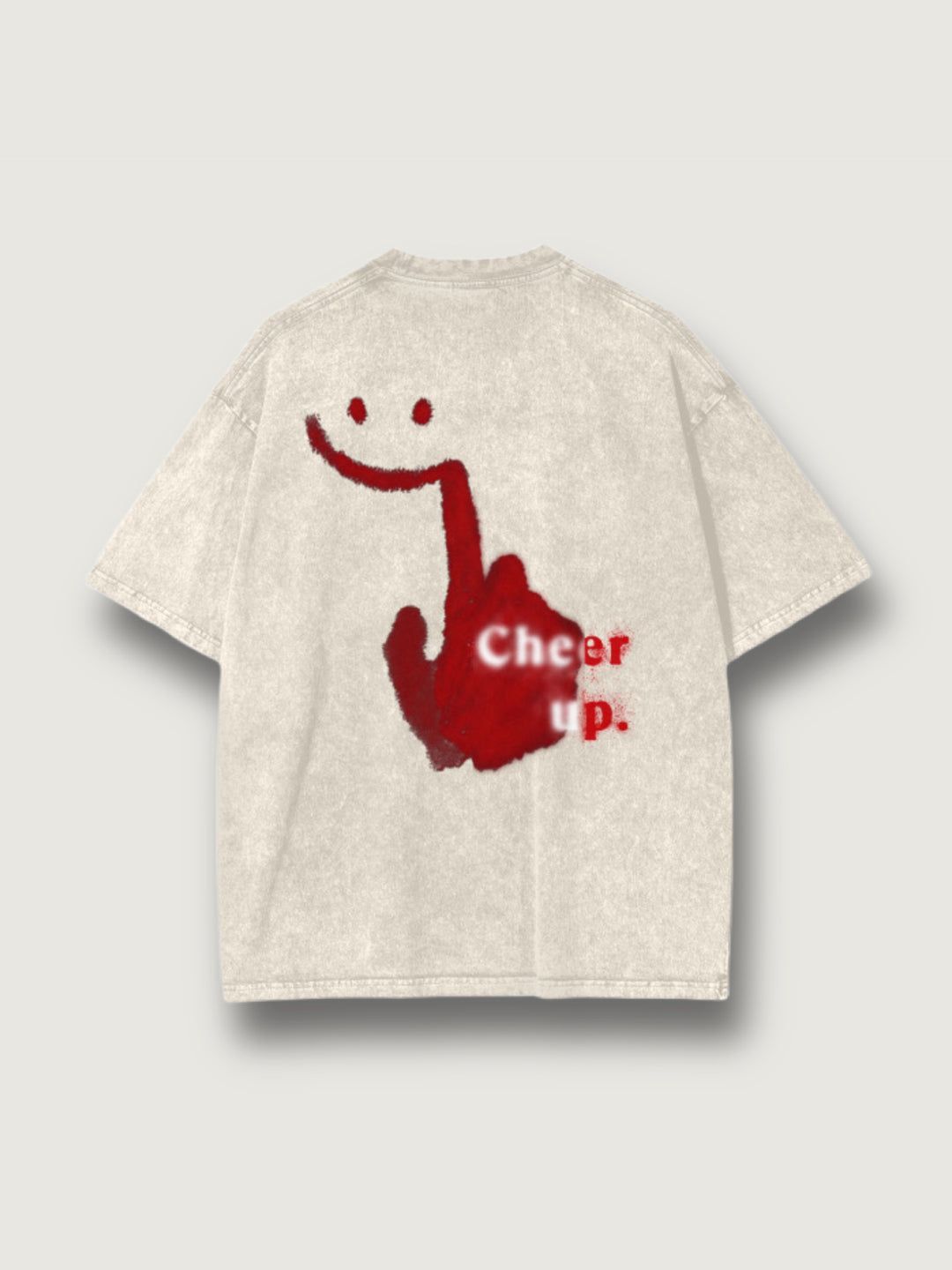 SHA. cardinal. cheer up. unisex washed tee