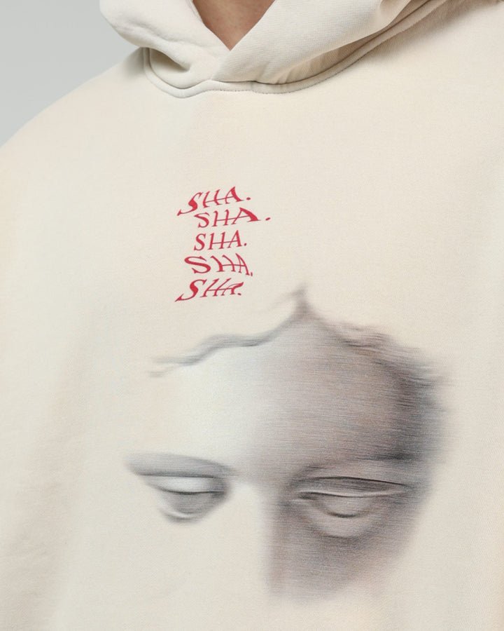 SHA. cardinal. nom de plume. unisex washed dyed hoodie