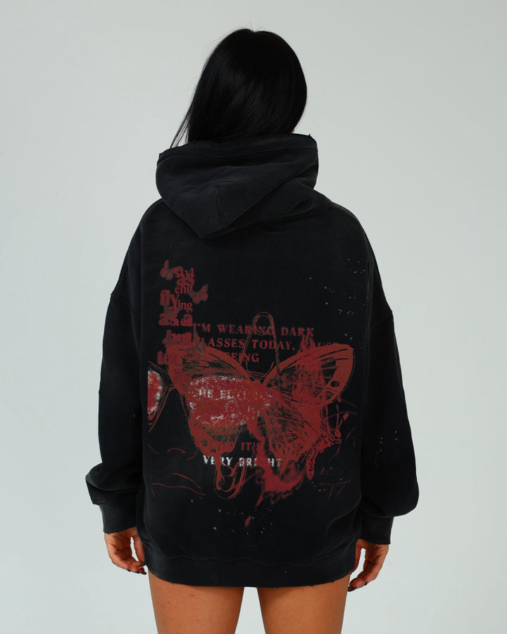 SHA. cardinal. everything. unisex washed hoodie