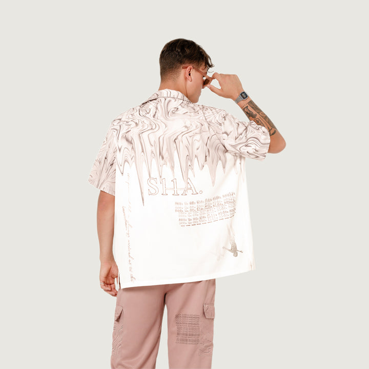 SHA. serenity. mellow. men's hawaiian shirt