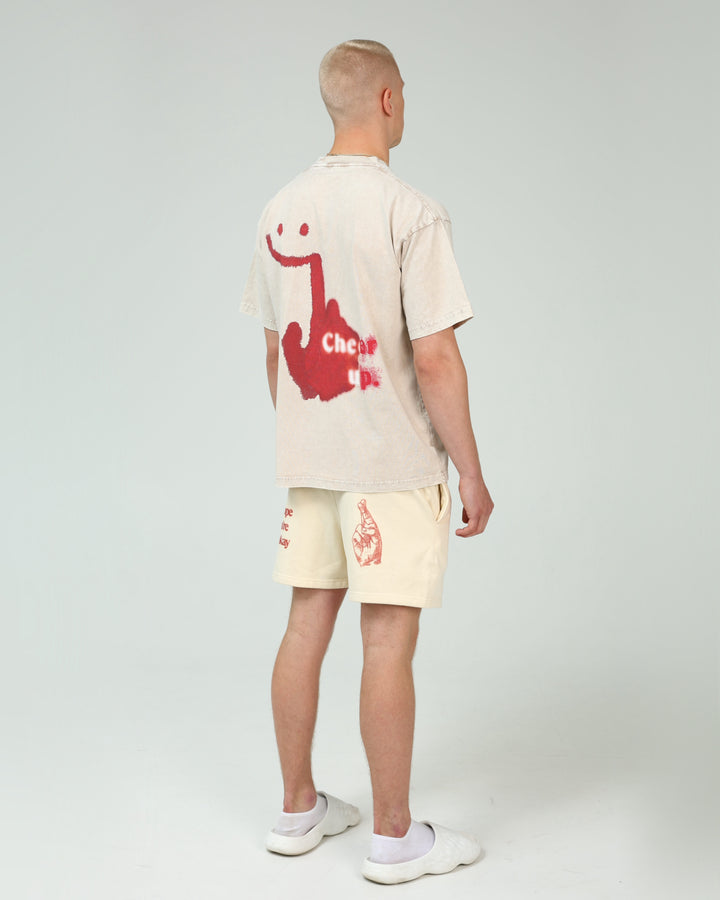 SHA. cardinal. hope. unisex heavyweight cotton shorts